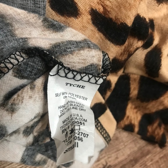 Tyche Leopard Print High Neck Dress - Picture 4 of 4